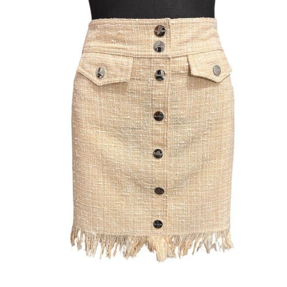 Rodebjer Canvas Thando Fringe Mini Skirt New Size Small - Picture 2 of 10